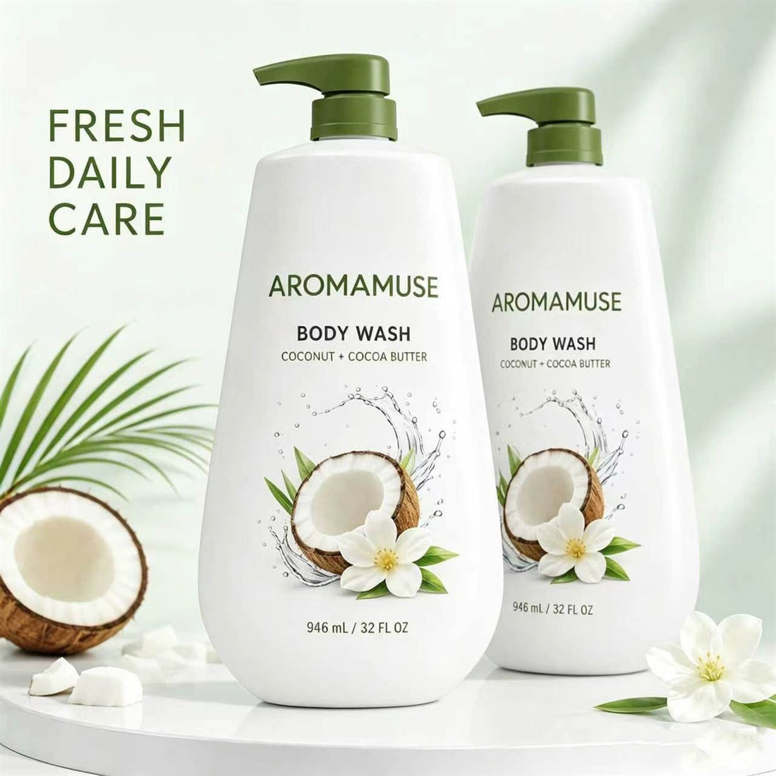 AROMAMUSE Coconut Cocoa Butter Body Wash — view 1
