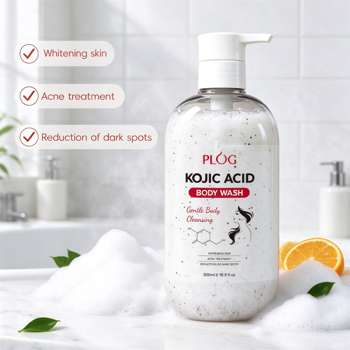 PLOG Kojic Acid Exfoliating Body Wash — view 1